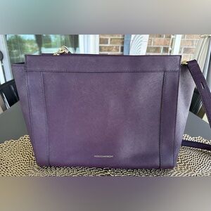 Rebecca Minkoff Purple Leather Small‎ Monroe Crossbody Tote